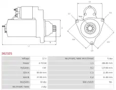 стартер \NEW HOLLAND S6232S AS-PL