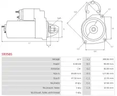 стартер \CUMMINS S9358S AS-PL