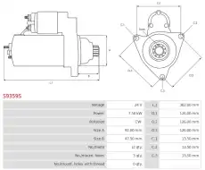 стартер \CUMMINS S9359S AS-PL