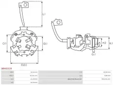 щеткодержатель стартера \VAG SBH0112S AS-PL