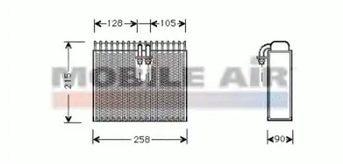 испаритель кондиционера AR 6017V071 SCHLIECKMANN