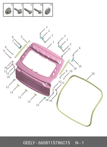 6608115786C15 Автозапчасть GEELY