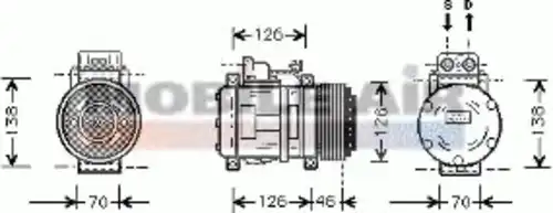 компрессор кондиционера MB 6030K097 SCHLIECKMANN
