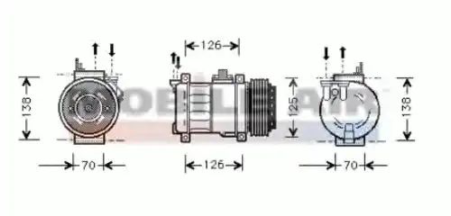 компрессор кондиционера MB 6030K276 SCHLIECKMANN