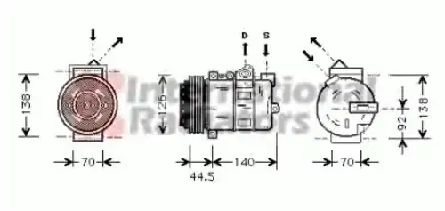 компрессор кондиционера MB 6030K277 SCHLIECKMANN