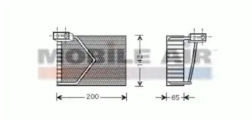 Испаритель кондиционера SCHLIECKMANN 6030V328