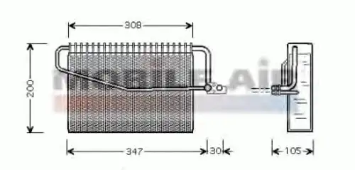 Испаритель кондиционера SCHLIECKMANN 6030V329