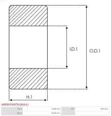 подшипник \HITACHI, MITSUBISHI ABE9019(NTN)(BULK) AS-PL