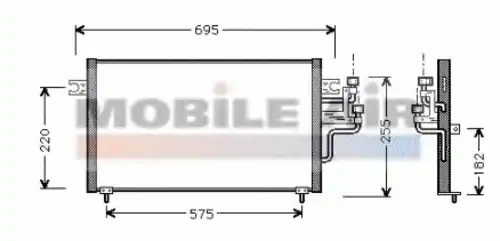Радиатор кондиционера (конденсатор) SCHLIECKMANN 60325119