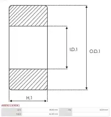 подшипник \MITSUBISHI ABE9213(NSK) AS-PL