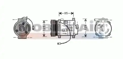 компрессор кондиционера Maz 6027K132 SCHLIECKMANN