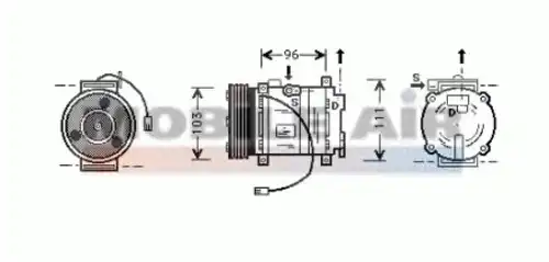 компрессор кондиционера Maz 6027K133 SCHLIECKMANN