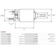 реле стартера втягивающее \MITSUBISHI, RENAULT SS3029 AS-PL