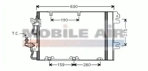 Радиатор кондиционера (конденсатор) SCHLIECKMANN 60375367
