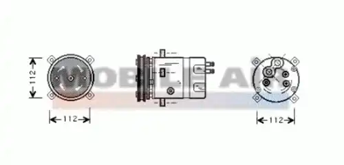 компрессор кондиционера Opel 6037K278 SCHLIECKMANN