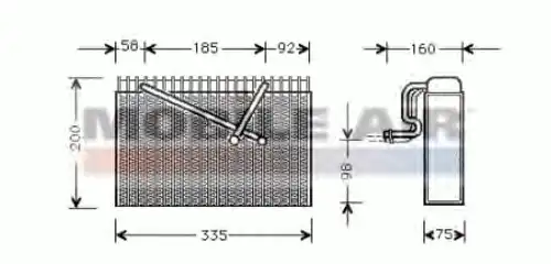 Испаритель кондиционера SCHLIECKMANN 6037V298