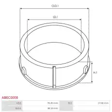 Защитная крышка, генератор \ ABEC0008 AS-PL