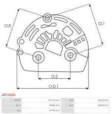Защитная крышка, генератор \ APC0004 AS-PL