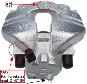 Суппорт тормозной HELLA 8AC 355 391-411