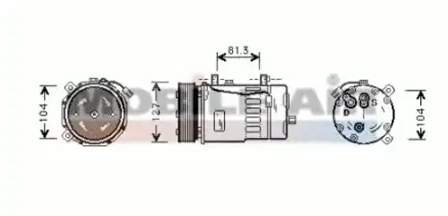 компрессор кондиционера VW 6058K050 SCHLIECKMANN