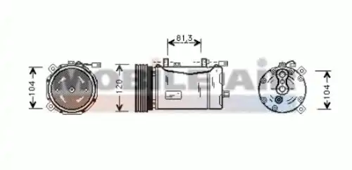 компрессор кондиционера VW 6058K172 SCHLIECKMANN