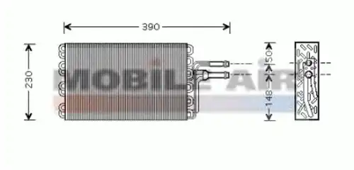 Испаритель кондиционера SCHLIECKMANN 6058V185