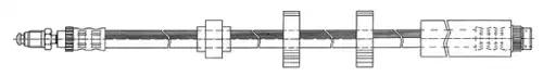 шланг тормозной перед. Peug 511697 CEF