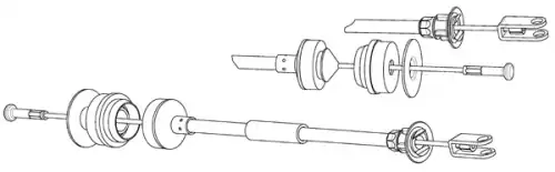 Трос сцепления CEF PU01100
