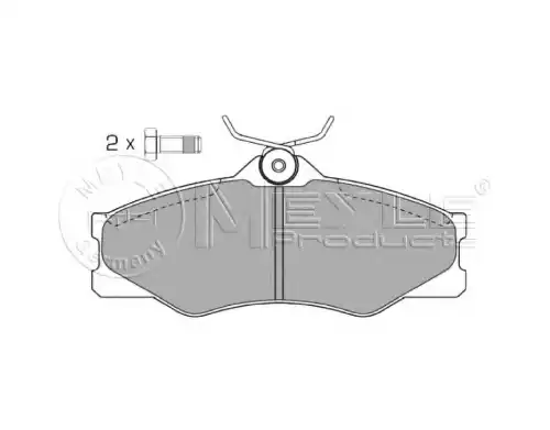 Тормозные колодки дисковые передняя ось MEYLE 025 209 7919