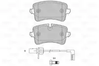 Тормозные колодки дисковые задняя ось VALEO 601325