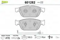 Тормозные колодки дисковые передняя ось VALEO 601282