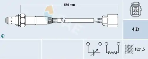 ЛЯМБДА-ЗОНД HONDA FAE 77473