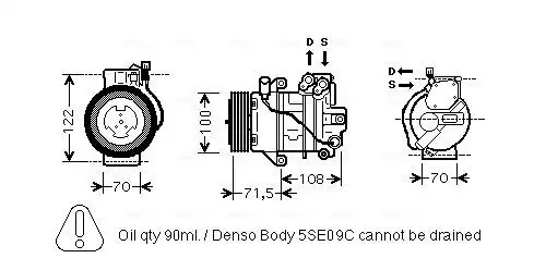 Радиатор системы охлаждения двигателя AVA FD2196