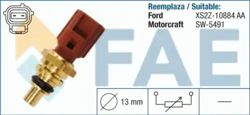 Датчик температуры автомобильный FAE 33740