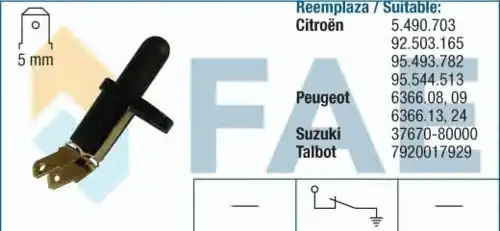  ВЫКЛЮЧАТЕЛЬ 67210 FAE