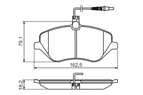 Тормозные колодки дисковые передняя ось BOSCH 0 986 494 484