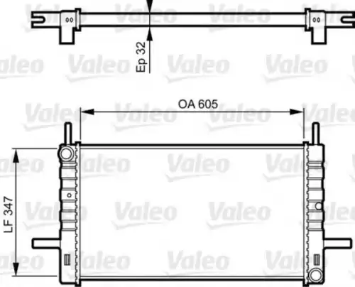 Радиатор системы охлаждения двигателя VALEO 730123