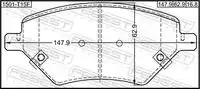 Тормозные колодки дисковые FEBEST 1501-T15F