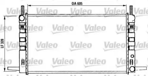 Радиатор системы охлаждения двигателя VALEO 730143