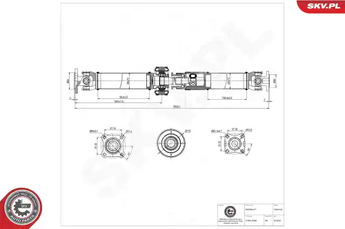 Приводной вал 76SKV162 SKV
