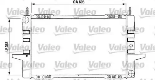 Радиатор системы охлаждения двигателя VALEO 730566
