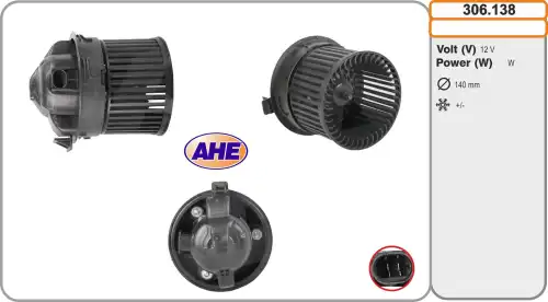 Вентилятор салона 306.138 AHE