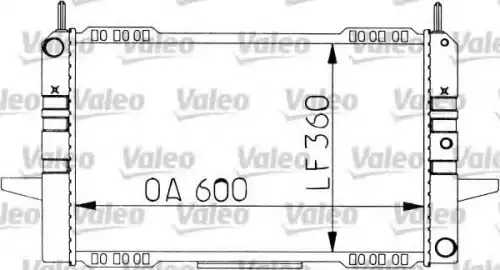 Радиатор системы охлаждения двигателя VALEO 730533