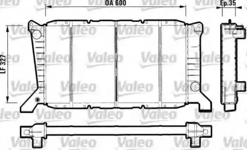 Радиатор системы охлаждения двигателя VALEO 731779