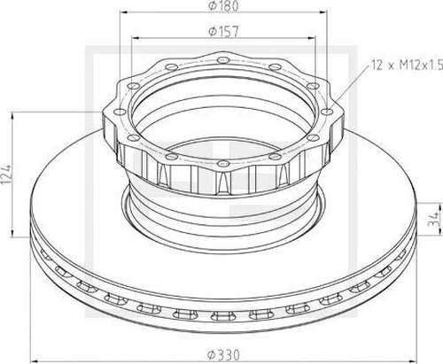 036.131-00A ТОРМОЗНОЙ ДИСК / 81.50803-0061 PETERS