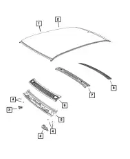ROOF 68660733AA CHRYSLER