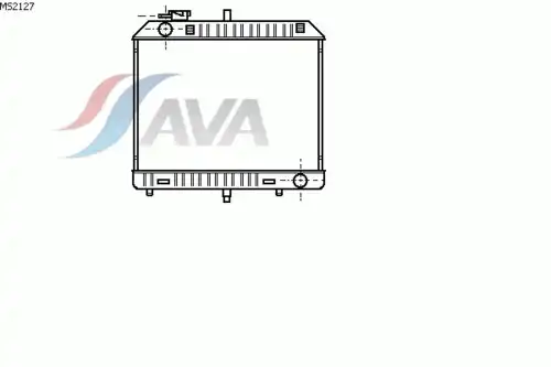 Радиатор системы охлаждения двигателя AVA MS2127
