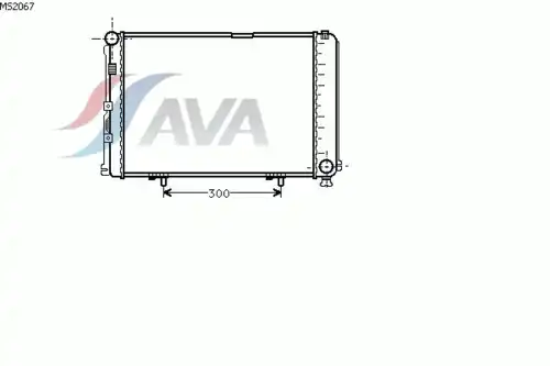 Радиатор системы охлаждения двигателя AVA MS2067