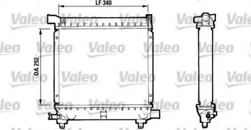 Радиатор системы охлаждения двигателя VALEO 810869