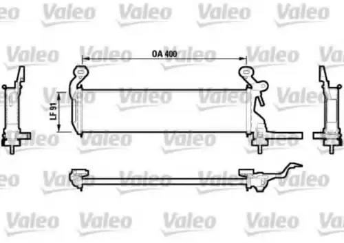 Радиатор системы охлаждения двигателя VALEO 732604
